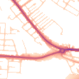 Daytime road noise heatmap for MK42 0BP