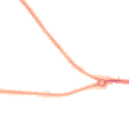 Night-time road noise heatmap for MK42 0BP