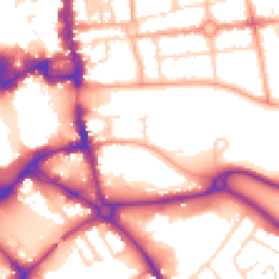 Daytime road noise heatmap for MK42 0BS