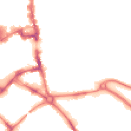 Night-time road noise heatmap for MK42 0BS