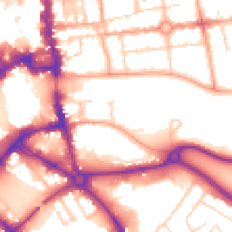 Daytime road noise heatmap for MK42 0BU