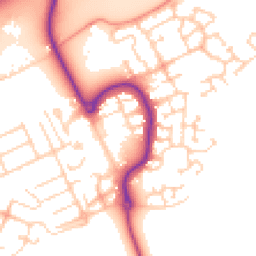 Daytime road noise heatmap for MK42 0BW