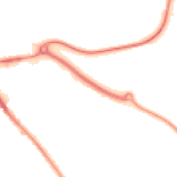 Night-time road noise heatmap for MK42 0BY