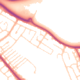 Daytime road noise heatmap for MK42 0DD