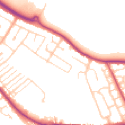 Daytime road noise heatmap for MK42 0DE