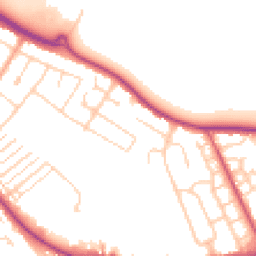 Daytime road noise heatmap for MK42 0DF