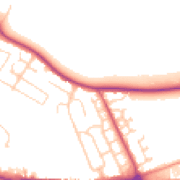 Daytime road noise heatmap for MK42 0DG