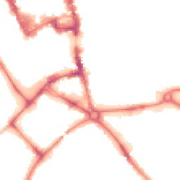 Night-time road noise heatmap for MK42 0DH
