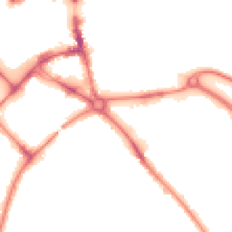 Night-time road noise heatmap for MK42 0DJ