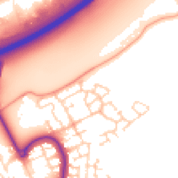 Daytime road noise heatmap for MK42 0DN