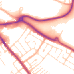 Daytime road noise heatmap for MK42 0DX