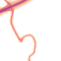 Night-time road noise heatmap for MK42 0GJ