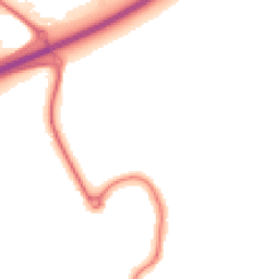 Night-time road noise heatmap for MK42 0GN