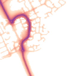 Daytime road noise heatmap for MK42 0GU