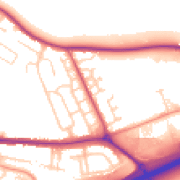 Daytime road noise heatmap for MK42 0HG