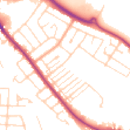 Daytime road noise heatmap for MK42 0HT