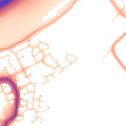 Daytime road noise heatmap for MK42 0JQ