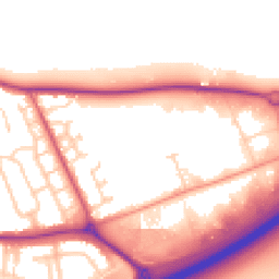 Daytime road noise heatmap for MK42 0LQ