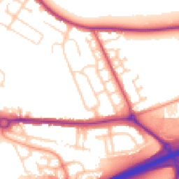 Daytime road noise heatmap for MK42 0NA