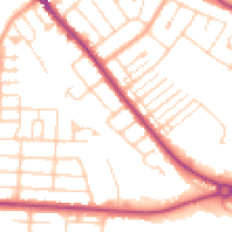 Daytime road noise heatmap for MK42 0QR