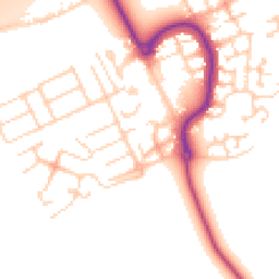 Daytime road noise heatmap for MK42 0QX