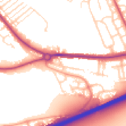 Daytime road noise heatmap for MK42 0RR