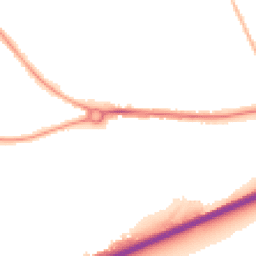 Night-time road noise heatmap for MK42 0RR