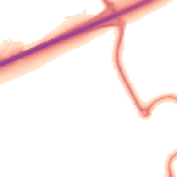 Night-time road noise heatmap for MK42 0TB