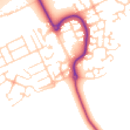 Daytime road noise heatmap for MK42 0TE