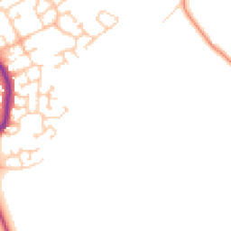 Daytime road noise heatmap for MK42 0TJ