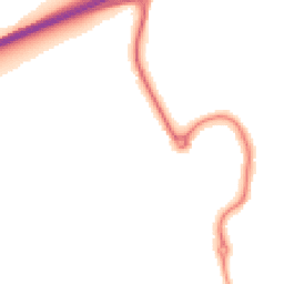 Night-time road noise heatmap for MK42 0UH