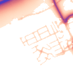 Daytime road noise heatmap for MK42 0UY