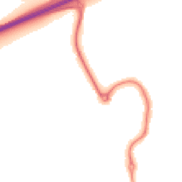 Night-time road noise heatmap for MK42 0XJ