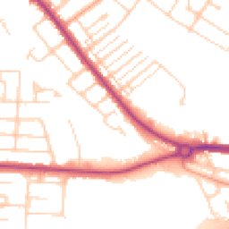 Daytime road noise heatmap for MK42 0YG