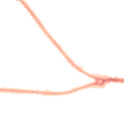 Night-time road noise heatmap for MK42 0YG