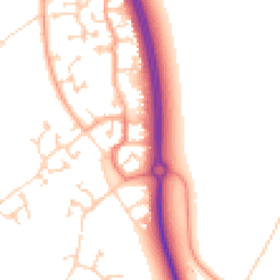 Daytime road noise heatmap for MK42 6AP