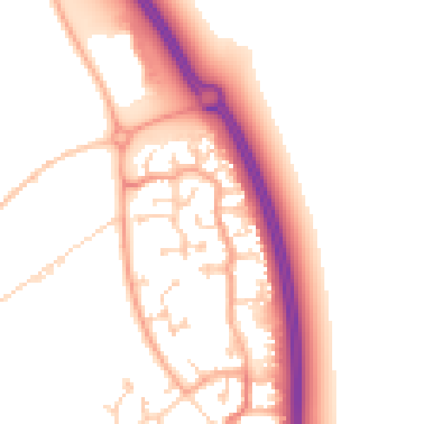 Daytime road noise heatmap for MK42 6AX