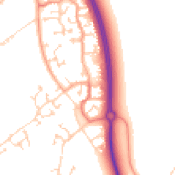Daytime road noise heatmap for MK42 6BE