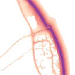 Daytime road noise heatmap for MK42 6BF
