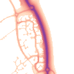 Daytime road noise heatmap for MK42 6BU