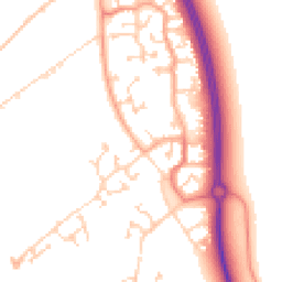 Daytime road noise heatmap for MK42 6BY