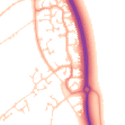 Daytime road noise heatmap for MK42 6DA