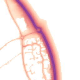 Daytime road noise heatmap for MK42 6DG