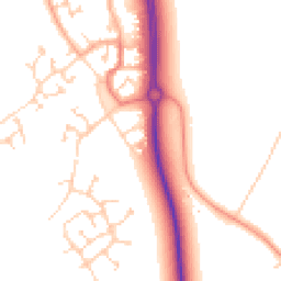 Daytime road noise heatmap for MK42 6DH