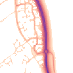 Daytime road noise heatmap for MK42 6DJ