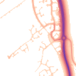 Daytime road noise heatmap for MK42 6DL