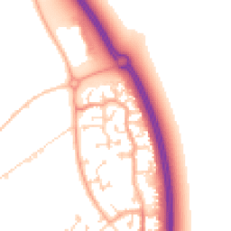 Daytime road noise heatmap for MK42 6DQ