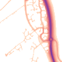 Daytime road noise heatmap for MK42 6DS