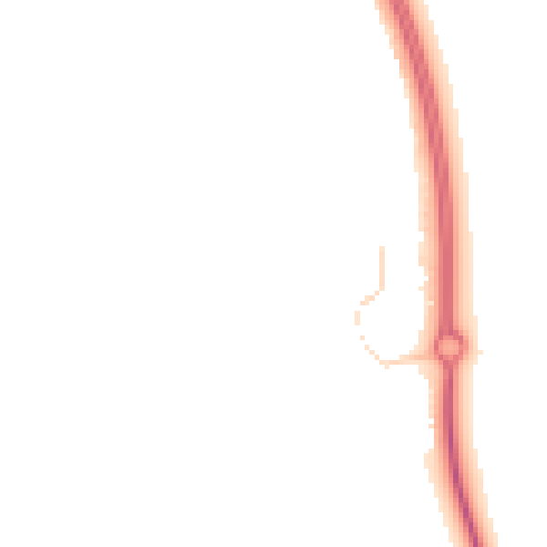Night-time road noise heatmap for MK42 6DS