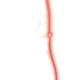 Night-time road noise heatmap for MK42 6DX